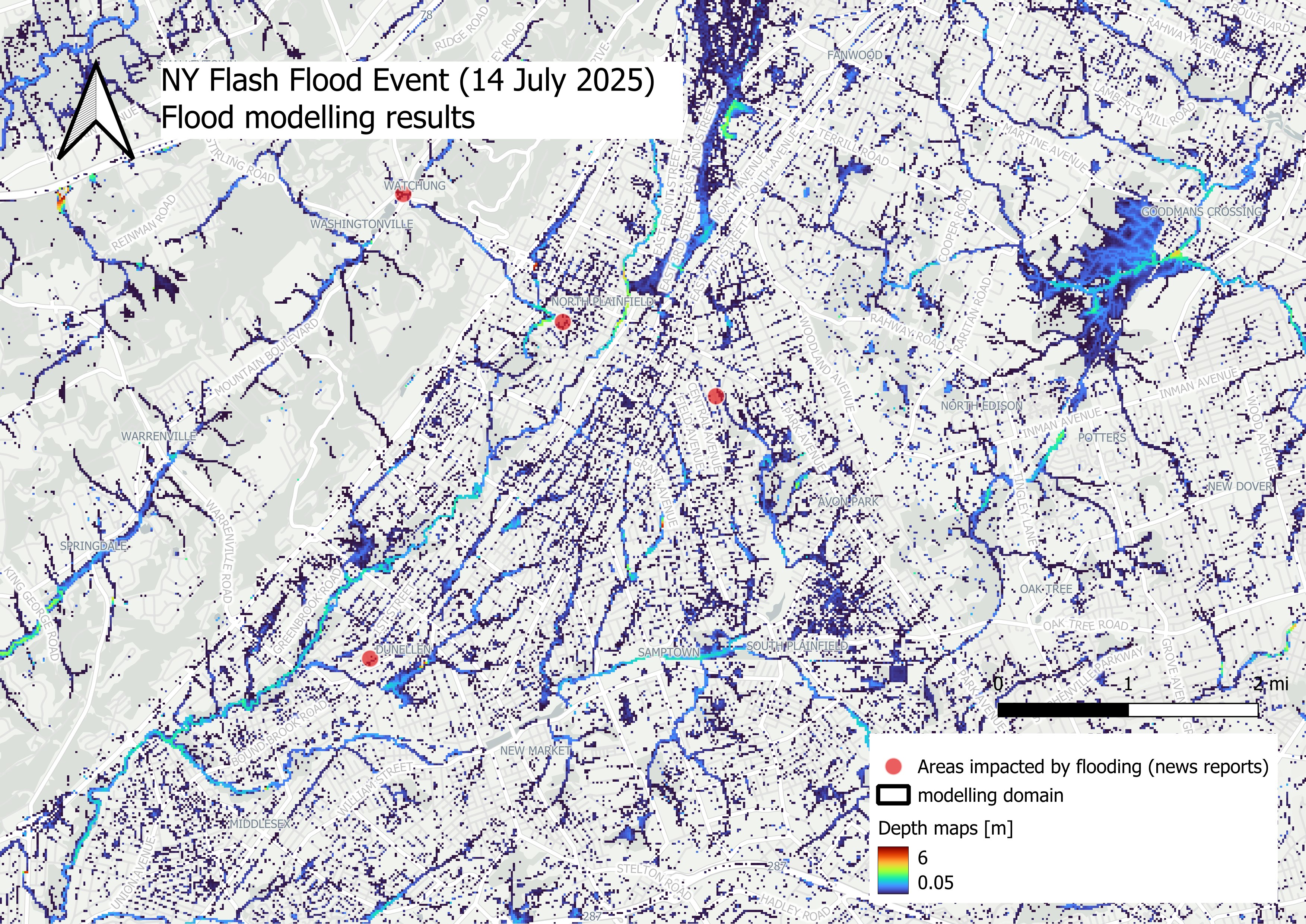flood modelling results